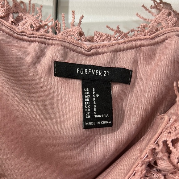 Forever 21 bodycon strapless blush dress - Picture 2 of 2